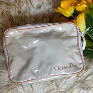 Christian Dior plastic cosmetic pouch